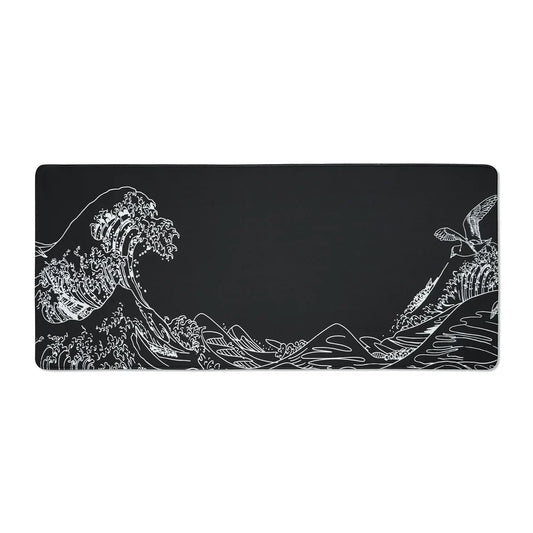 XVX Kanagawa Outline Themed Large Desk Mat - Alex Market