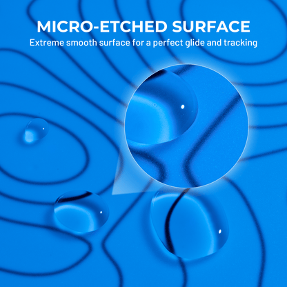 XVX SpacePad Glass Gaming Mouse Pad with Etched Surface Full Anti - Slip Rubber Base - Alex Market