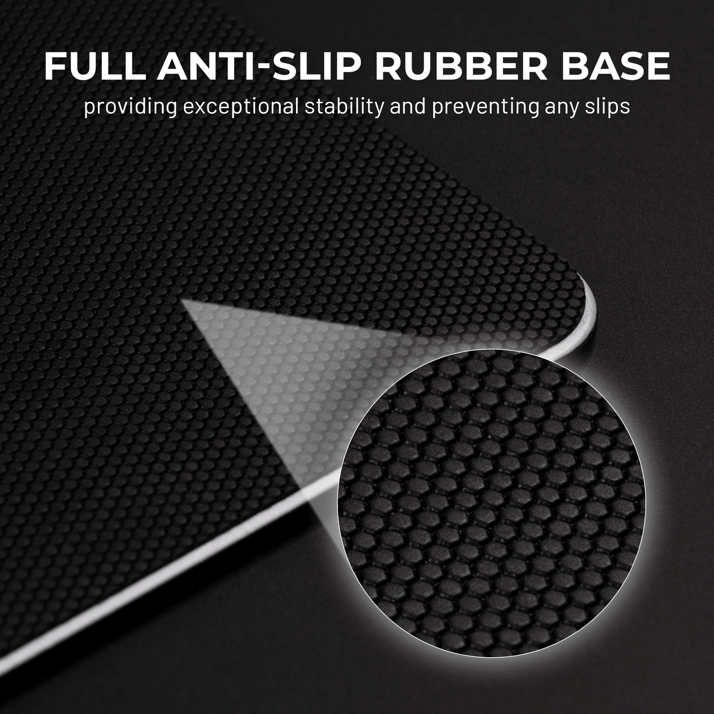XVX SpacePad Glass Gaming Mouse Pad with Etched Surface Full Anti - Slip Rubber Base - Alex Market
