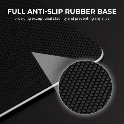 XVX SpacePad Glass Gaming Mouse Pad with Etched Surface Full Anti - Slip Rubber Base - Alex Market