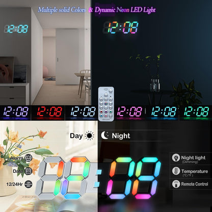 KOSUMOSU 3D LED Wall Clock
