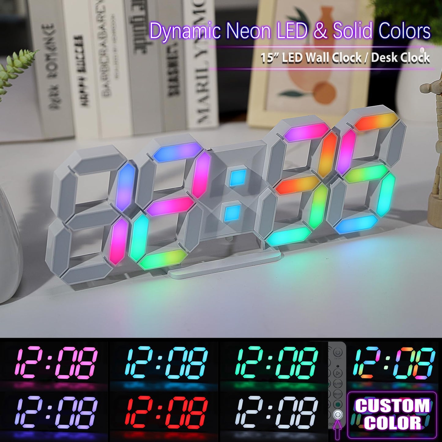 KOSUMOSU 3D LED Wall Clock