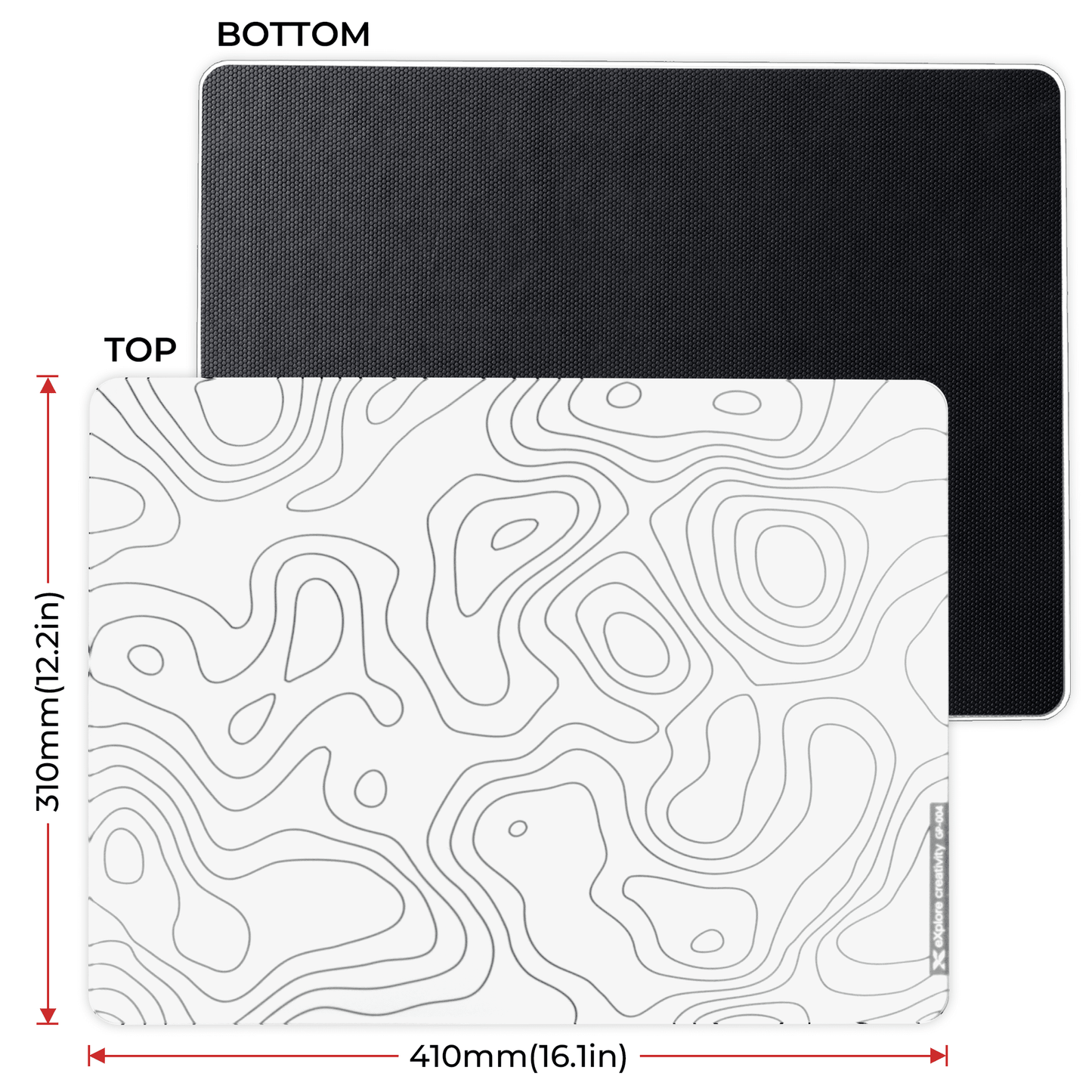 XVX SpacePad Glass Gaming Mouse Pad with Etched Surface Full Anti - Slip Rubber Base - Alex Market