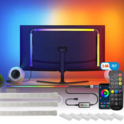 Strip Lights for PC Monitor, App Controlled with Music,24 to 34 Inch Computer Screen LED Lighting for Gaming Room Decor - Alex Market