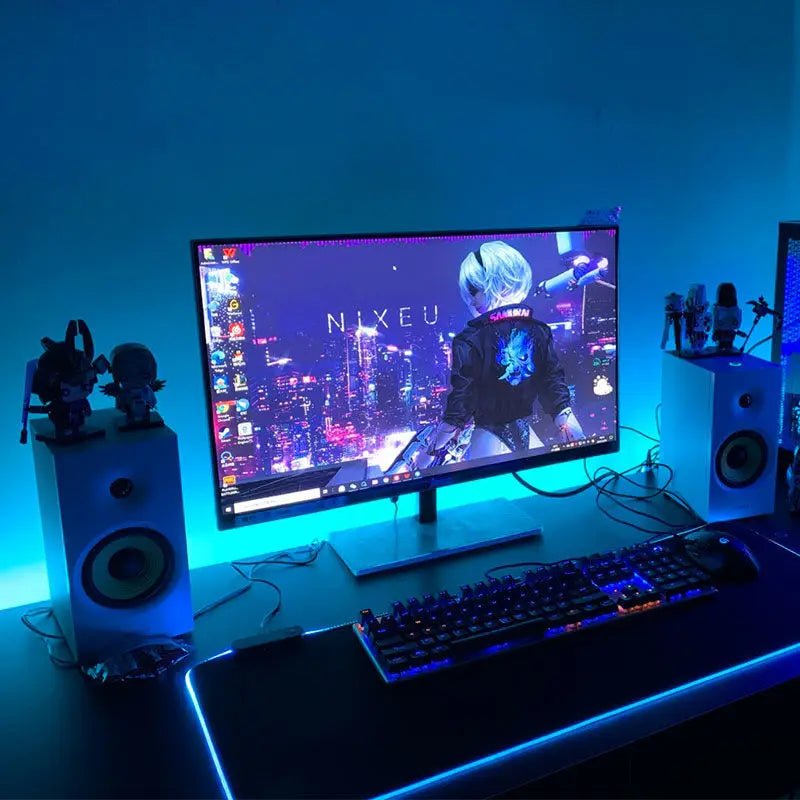 Strip Lights for PC Monitor, App Controlled with Music,24 to 34 Inch Computer Screen LED Lighting for Gaming Room Decor - Alex Market
